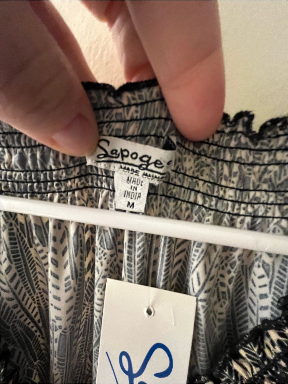 Sepogee Brown Printed Smocked-Waist Midi Dress - Picture 4 of 5